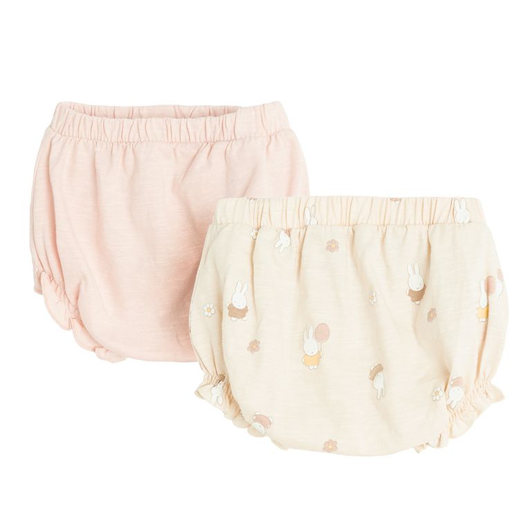 Cool Club, Pantaloni scurti pentru fete, bloomers, mix, set, 2 buc., imprimeu Miffy