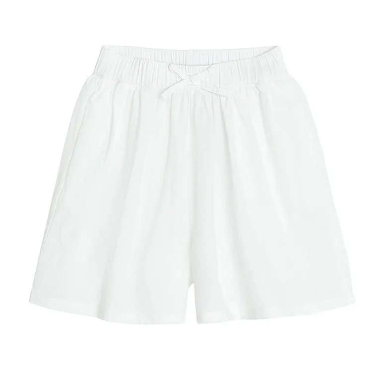 Cool Club, Pantaloni scurti pentru fete, cu in, alb