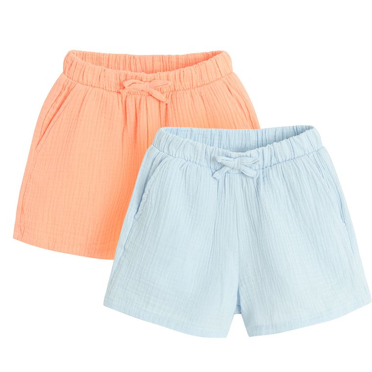 Cool Club, Pantaloni scurti pentru fete, muselina, mix, set, 2 szt
