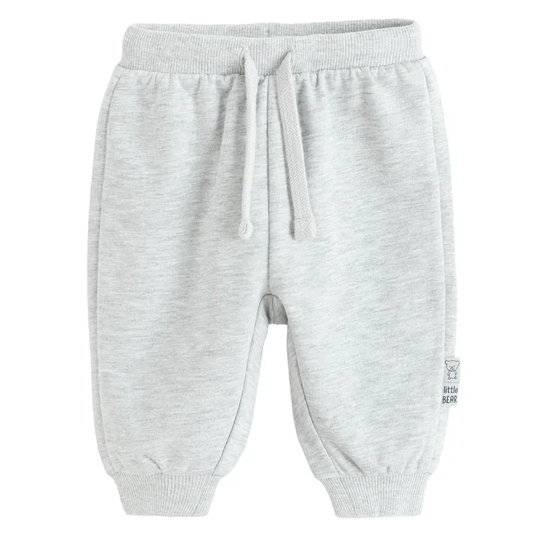 Cool Club, Pantaloni trening pentru baieti, baggy, gri melanj