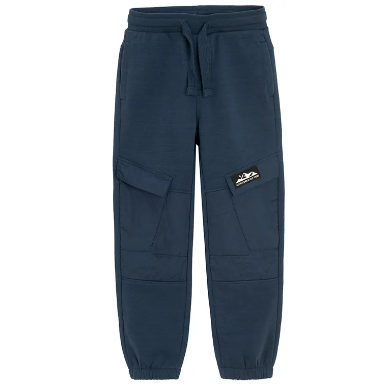 Cool Club, Pantaloni trening pentru baieti, caldurosi, bleumarin