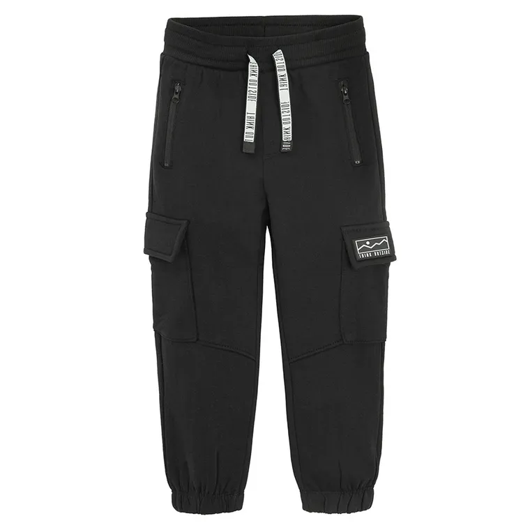 Cool Club, Pantaloni trening pentru baieti, caldurosi, negru