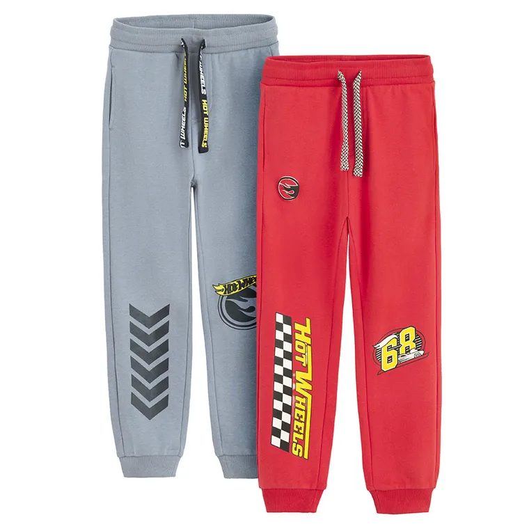 Cool Club, Pantaloni trening pentru baieti, mix, imprimeu Hot Wheels, set, 2 buc.