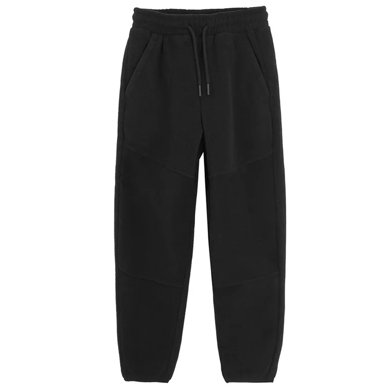 Cool Club, Pantaloni trening pentru baieti, polar, negru
