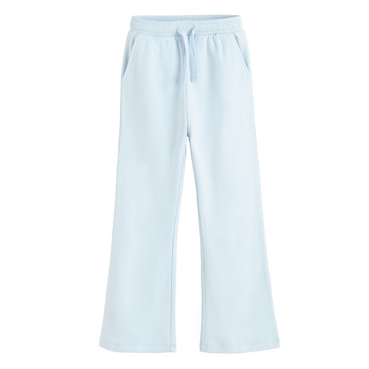 Cool Club, Pantaloni trening pentru fete, flare, caldurosi, albastru