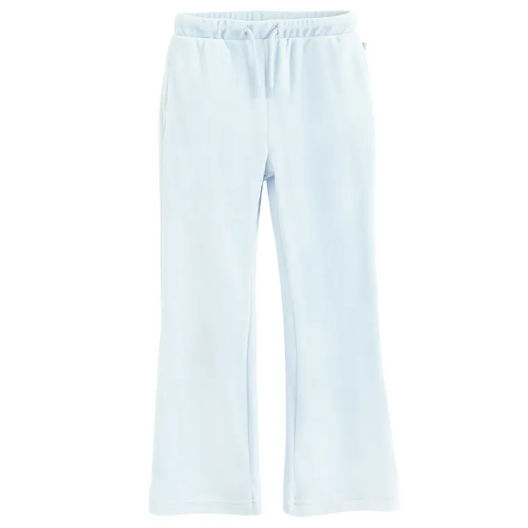 Cool Club, Pantaloni trening pentru fete, flare, velur, albastru