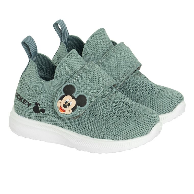 Cool Club, Pantofi sport pentru baieti, verde, imprimeu Mickey Mouse