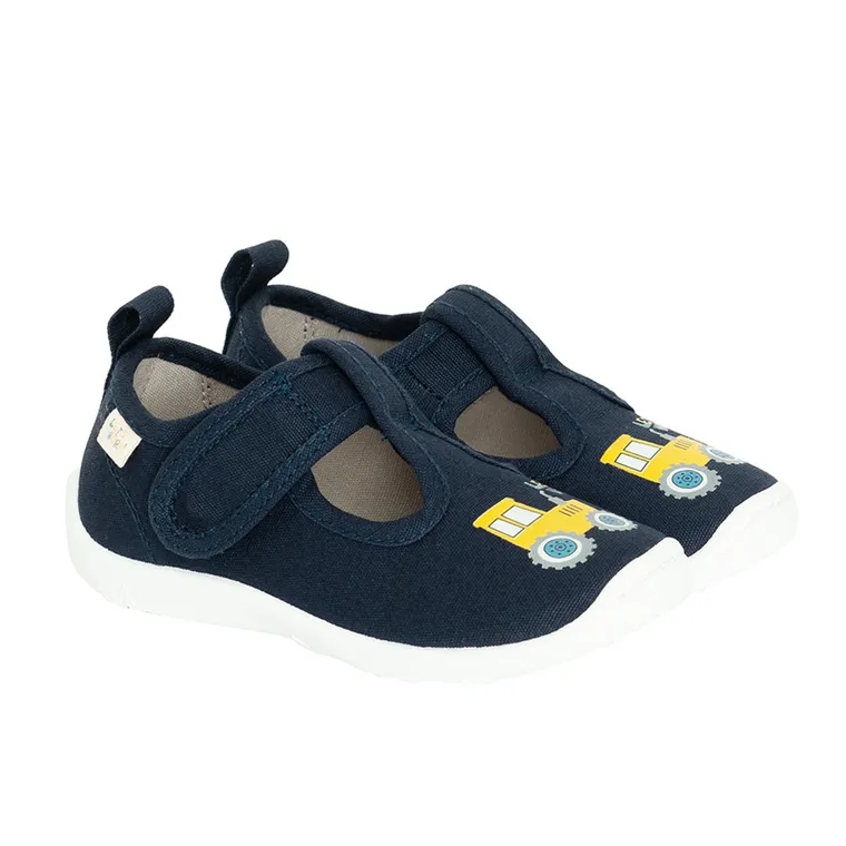 Cool Club, Papuci de casa pentru baieti, albastru, brant din piele