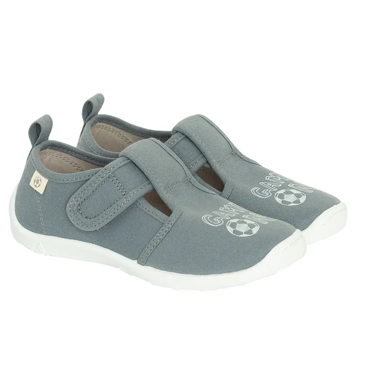 Cool Club, Papuci de casa pentru baieti, gri, brant din piele