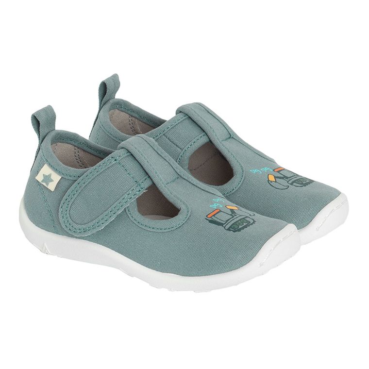 Cool Club, Papuci de casa pentru baieti, gri, imprimeu excavatoare, cu branturi de piele