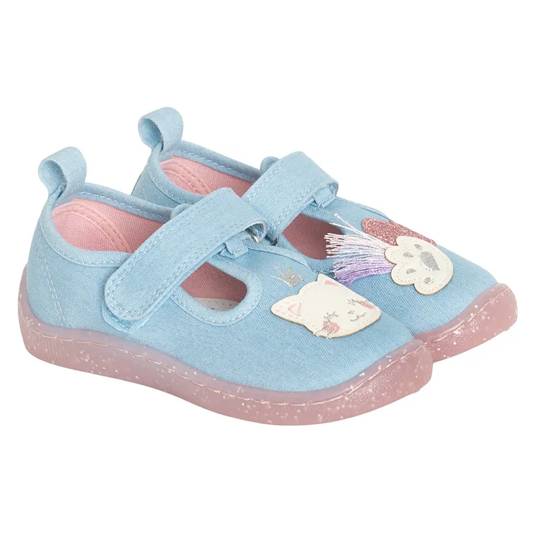 Cool Club, Papuci de casa pentru fete, albastru, Comfort-Fit