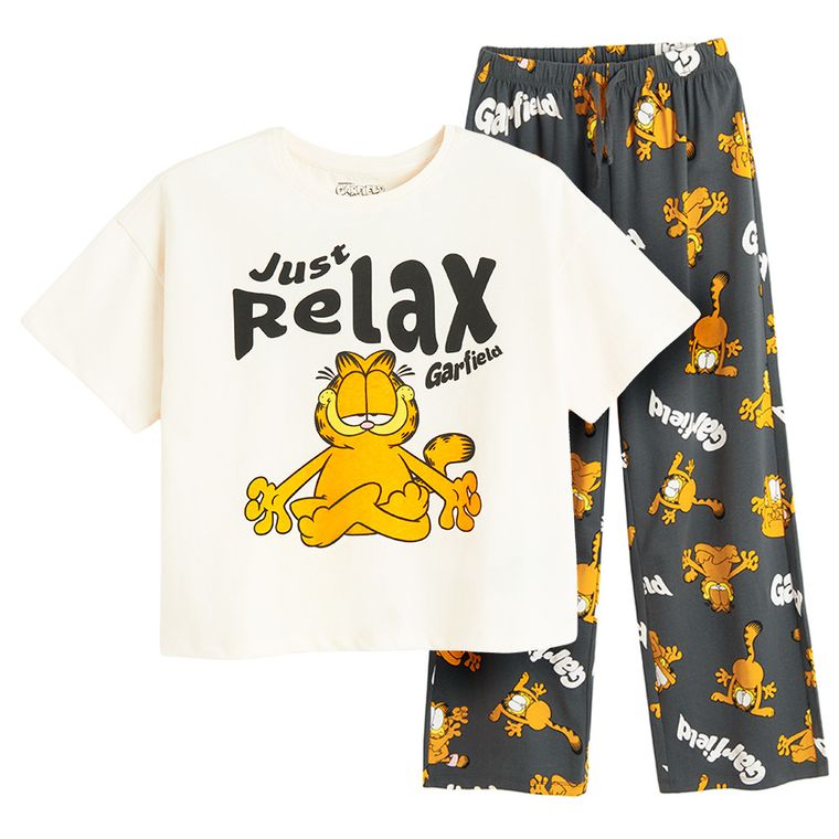 Cool Club, Pijama pentru fete, mix, imprimeu Garfield
