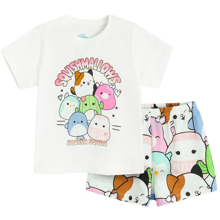 Cool Club, Pijama pentru fete, mix, imprimeu Squishmallows
