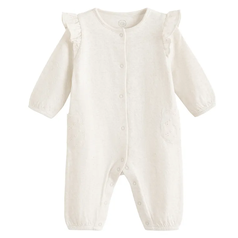 Cool Club, Pijama tip salopeta pentru fete, bej