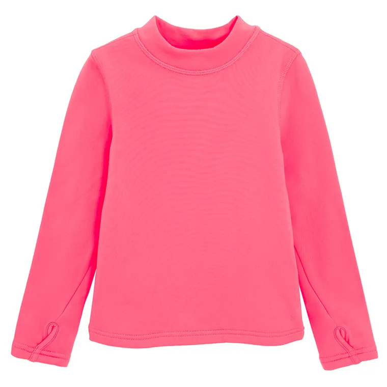 Cool Club, Pulover cu guler inalt, termic, calduros, roz fluo