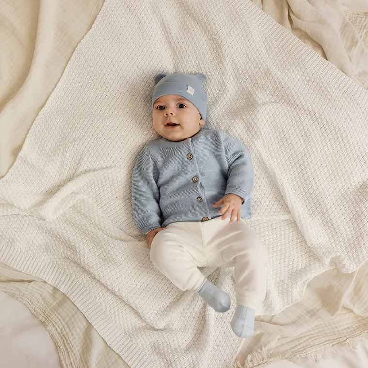 Cool Club, Pulover pentru baieti, cu nasturi, albastru