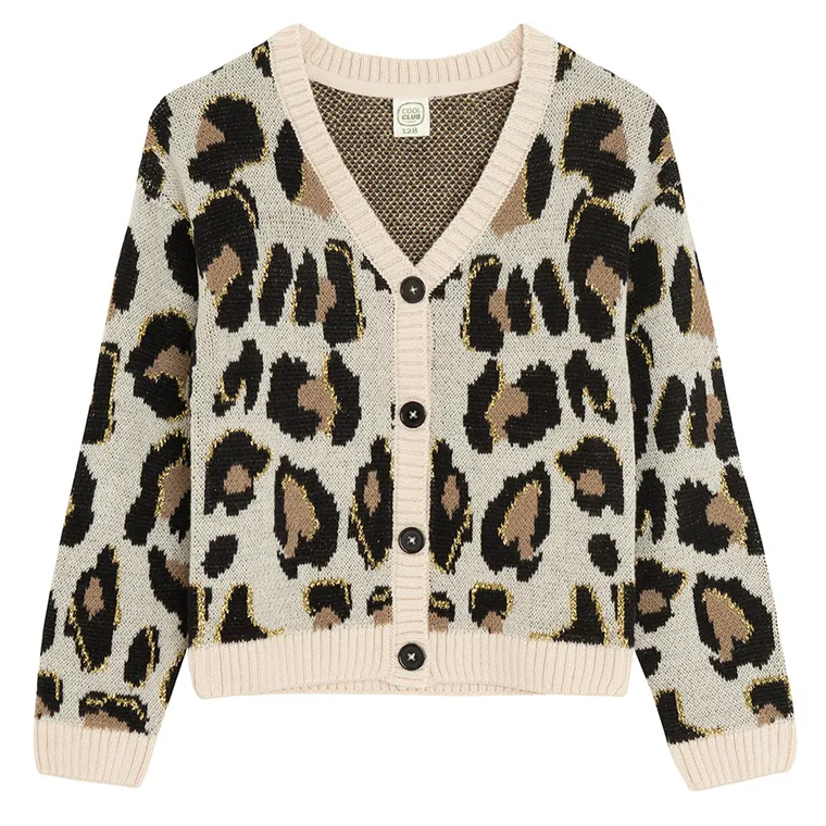 Cool Club, Pulover pentru fete, cu nasturi, bej