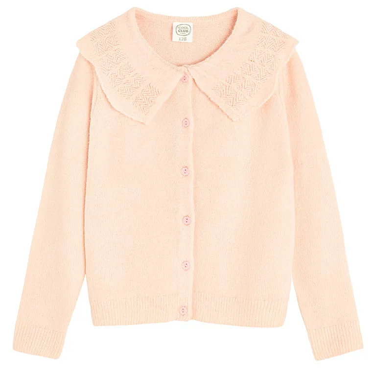 Cool Club, Pulover pentru fete, cu nasturi, roz