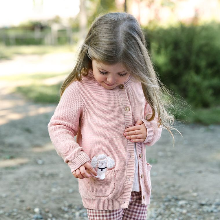 Cool Club, Pulover pentru fete, cu nasturi, roz