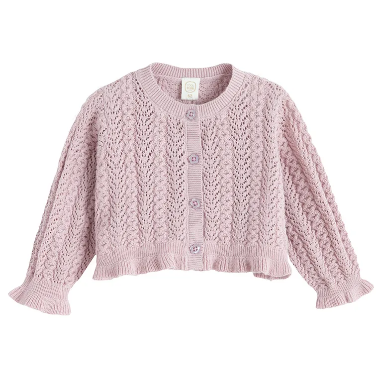 Cool Club, Pulover pentru fete, cu nasturi, violet