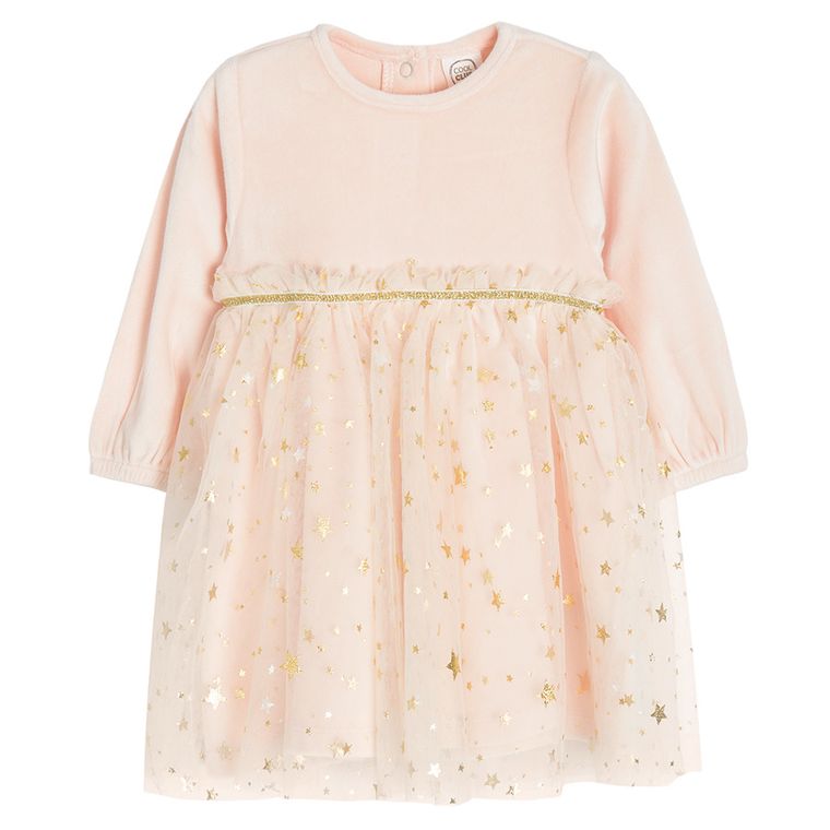 Cool Club, Rochie cu maneca lunga pentru fete, roz