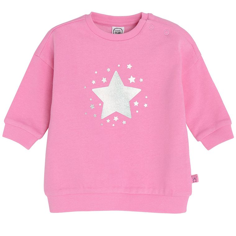 Cool Club, Rochie cu maneca lunga pentru fete, roz