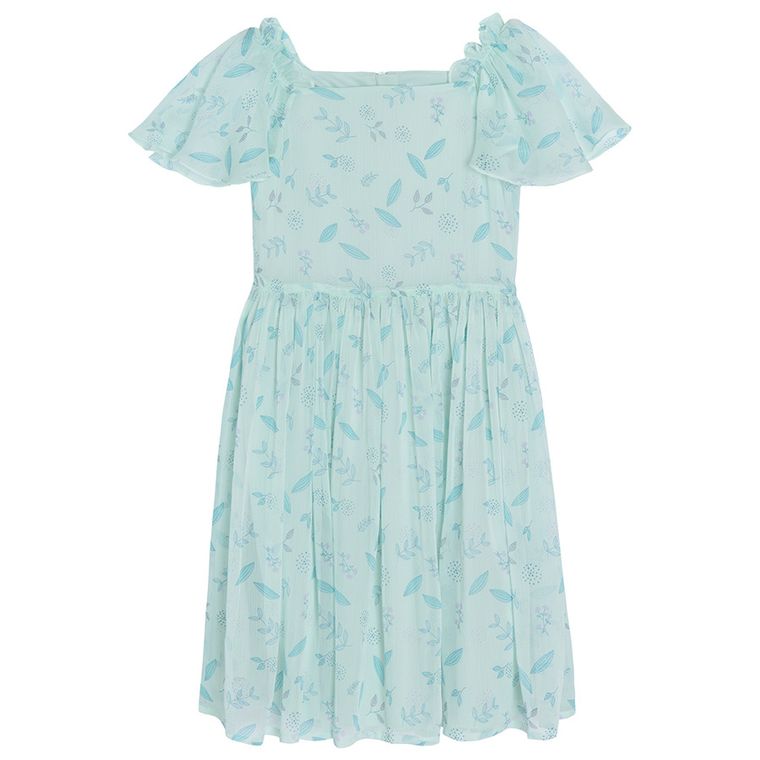 Cool Club, Rochie cu maneca scurta pentru fete, albastru