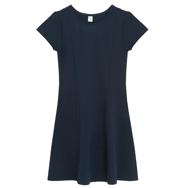 Cool Club, Rochie cu maneca scurta pentru fete, bleumarin