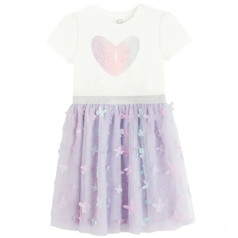 Cool Club, Rochie cu maneca scurta pentru fete, mix