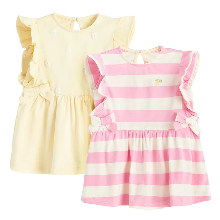 Cool Club, Rochie cu maneca scurta pentru fete, mix, set, 2 buc.