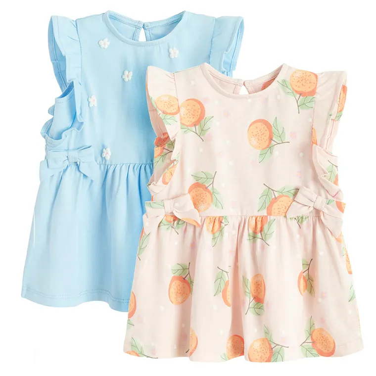 Cool Club, Rochie cu maneca scurta pentru fete, mix, set, 2 buc.