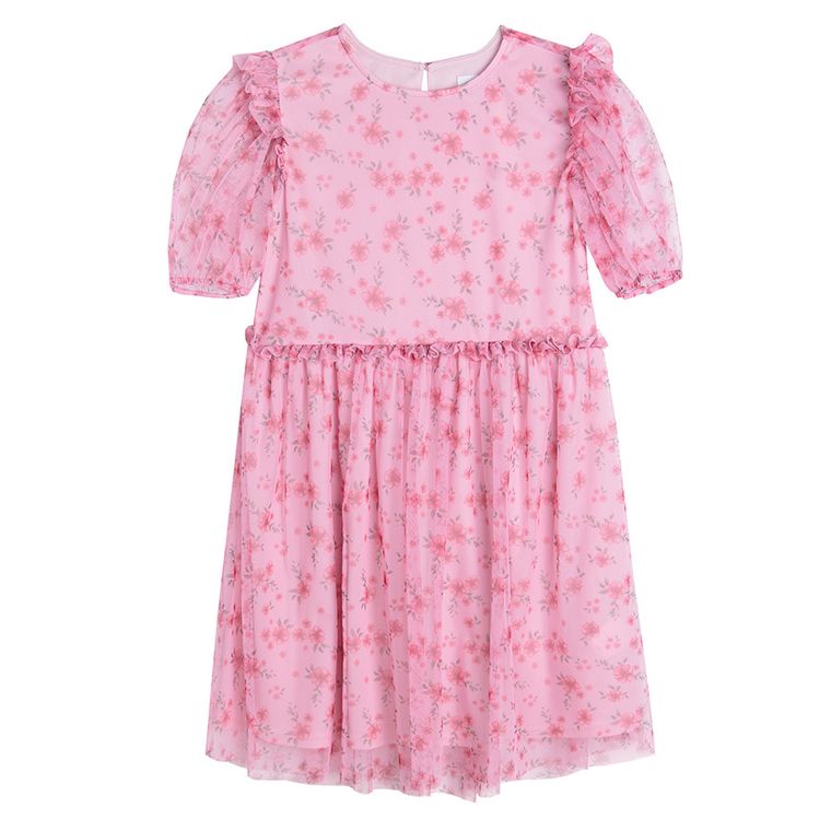 Cool Club, Rochie cu maneca scurta pentru fete, roz