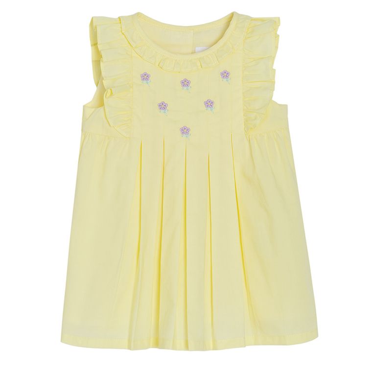 Cool Club, Rochie fara maneci pentru fete, galben