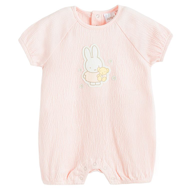 Cool Club, Salopeta rompers pentru fete, roz, imprimeu Miffy