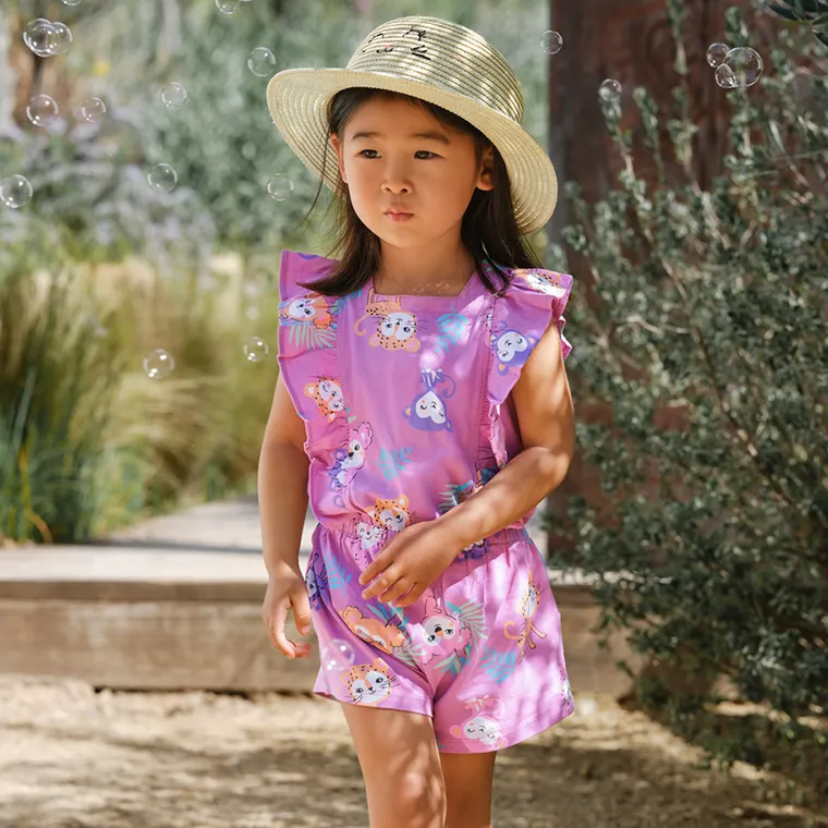 Cool Club, Salopeta rompers pentru fete, violet