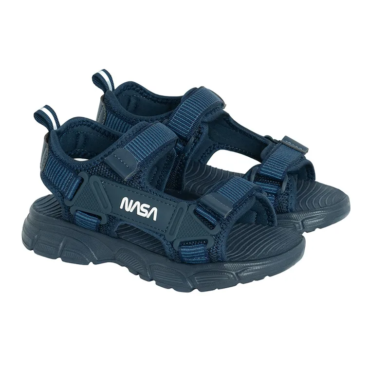 Cool Club, Sandale pentru baieti, albastru, imprimeu NASA