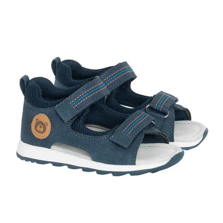 Cool Club, Sandale pentru baieti, bleumarin, brant din piele