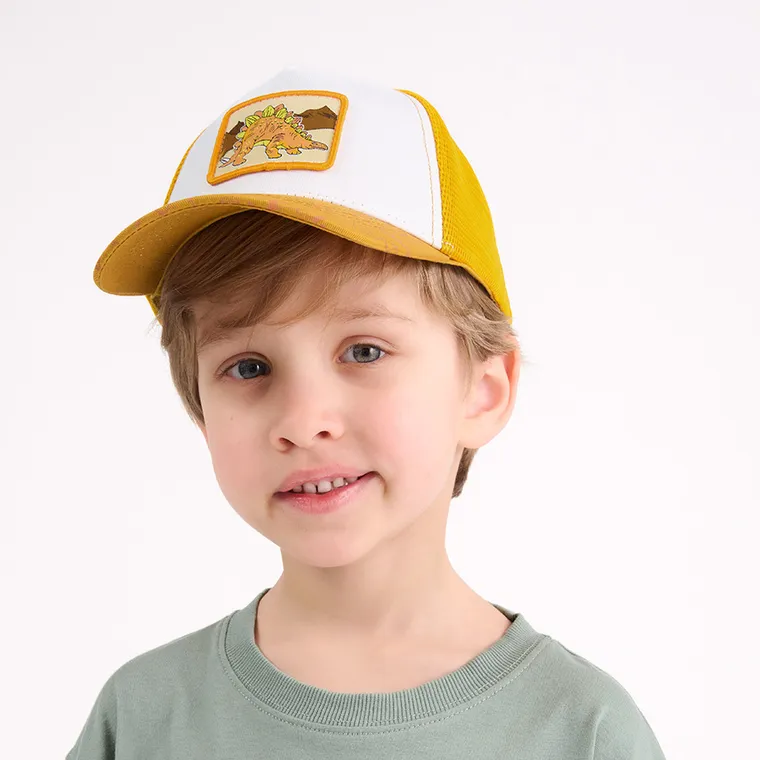 Cool Club, Sapca pentru baieti, mustar-alb