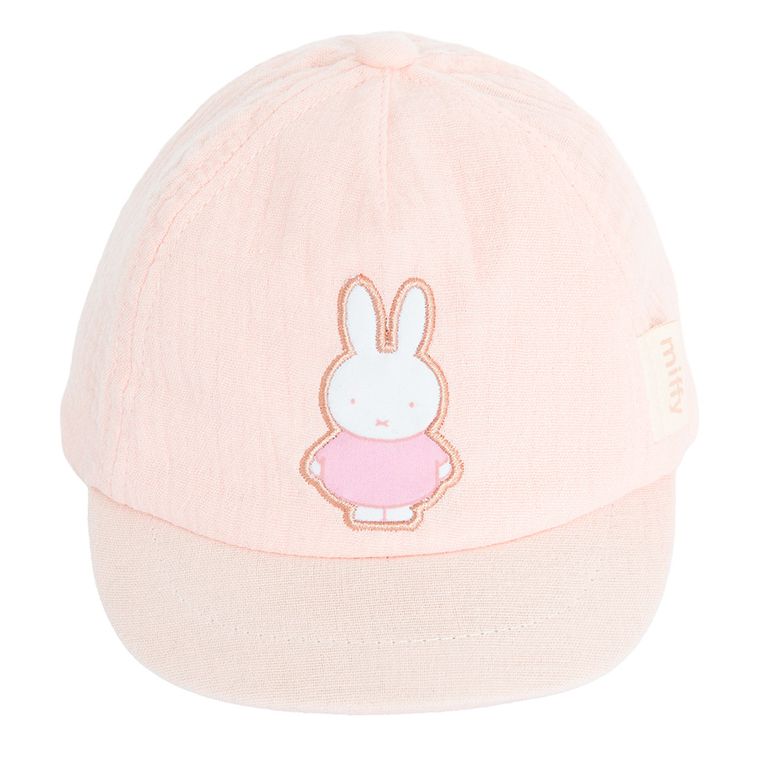 Cool Club, Sapca pentru fete, muselina, roz, imprimeu Miffy