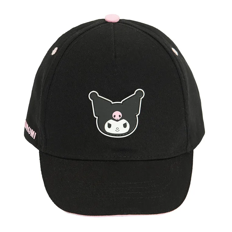 Cool Club, Sapca pentru fete, negru, imprimeu Kuromi