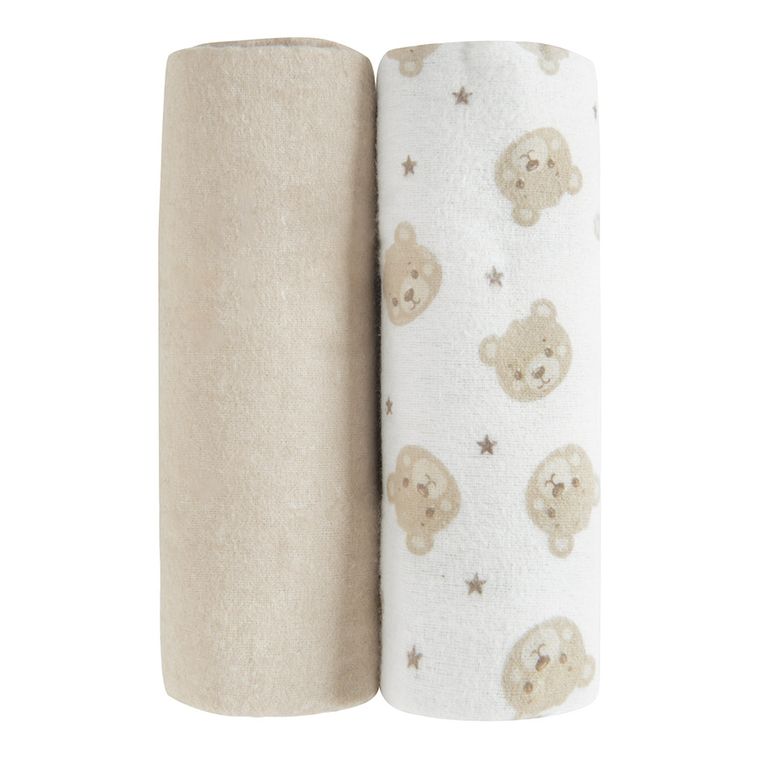 Cool Club, Scutece din flanela pentru bebelusi, 70-80 cm, mix, set, 2 buc.