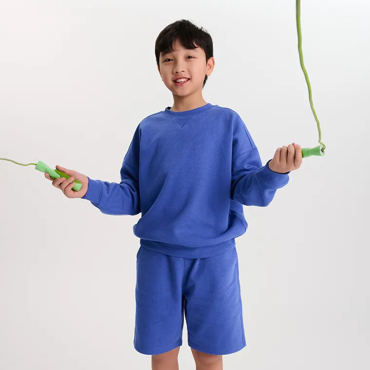 Cool Club, Set pentru baieti, Bluza calduros, Pantaloni scurti, albastru