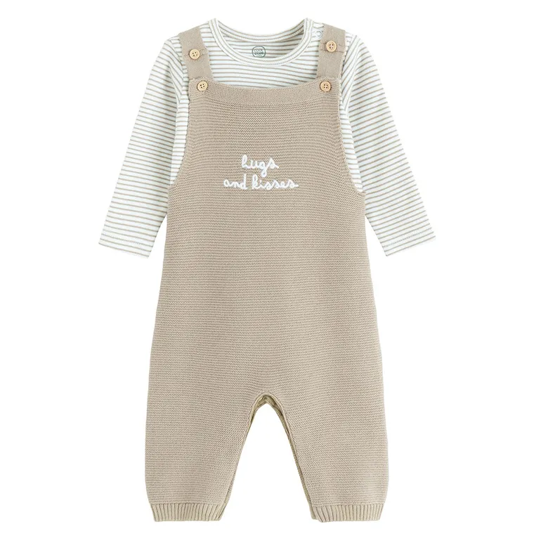 Cool Club, Set pentru baieti, Body cu maneca lunga, Salopeta, mix