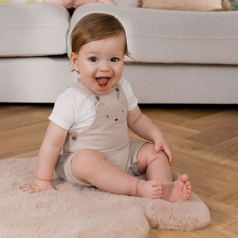 Cool Club, Set pentru baieti, Body cu maneca scurta, Salopeta scurta, muselina, mix