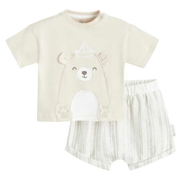 Cool Club, Set pentru baieti, Tricou, Pantaloni scurti, bloomers, mix