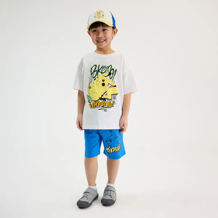 Cool Club, Set pentru baieti, Tricou, Pantaloni scurti, mix, imprimeu Pokemon