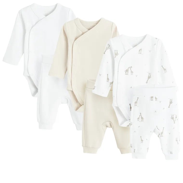 Cool Club, Set pentru bebelusi, Body cu maneca lunga, Pantaloni, mix