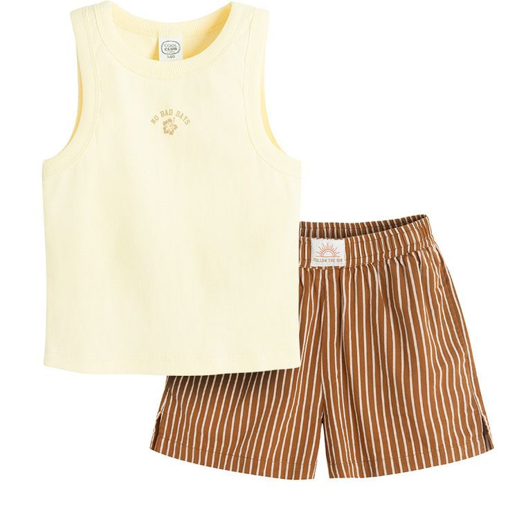 Cool Club, Set pentru fete, Bluza fara maneci, Pantaloni scurti, mix