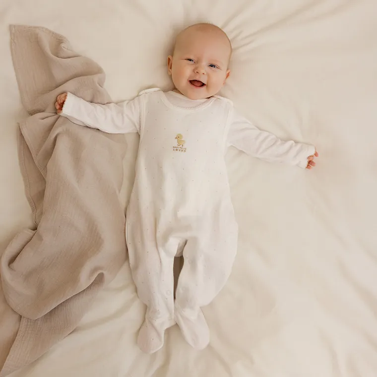 Cool Club, Set pentru fete, Body cu maneca lunga, Salopeta cu botosei, alb