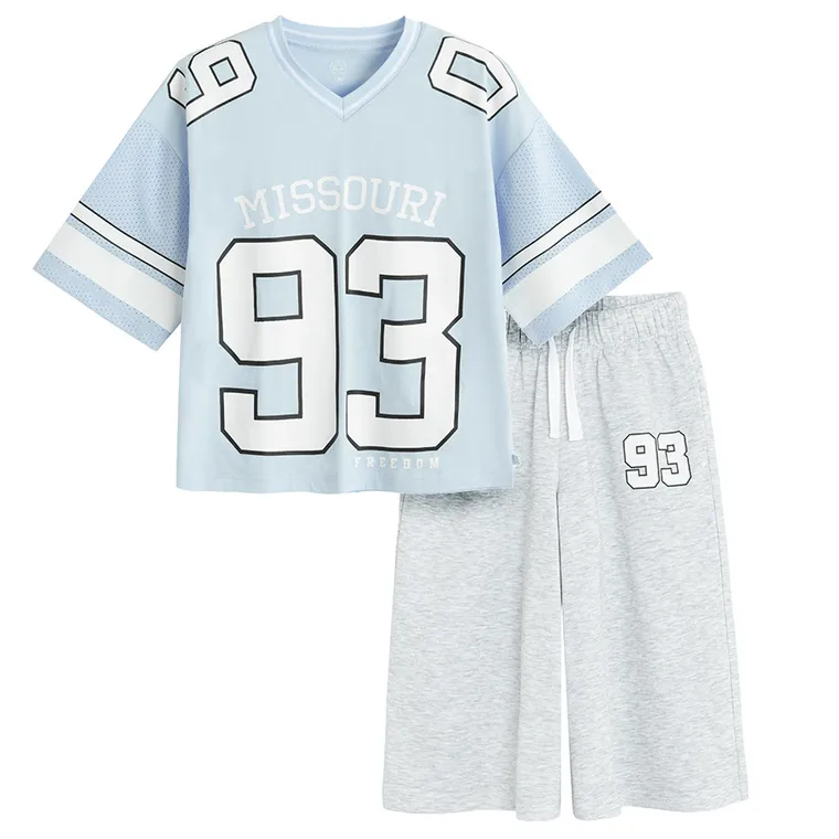 Cool Club, Set pentru fete, Tricou, crop top, Pantaloni scurti, mix